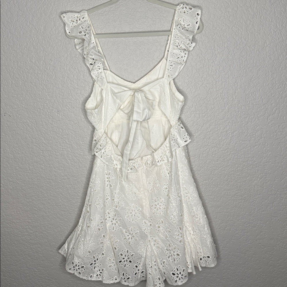 Yumi Kim Pacific Cotton White Eyelet Starlight Mini Dress - Picture 7 of 9